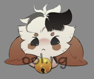 Simplified chibi headshot EX: 1 (furry/anthro)